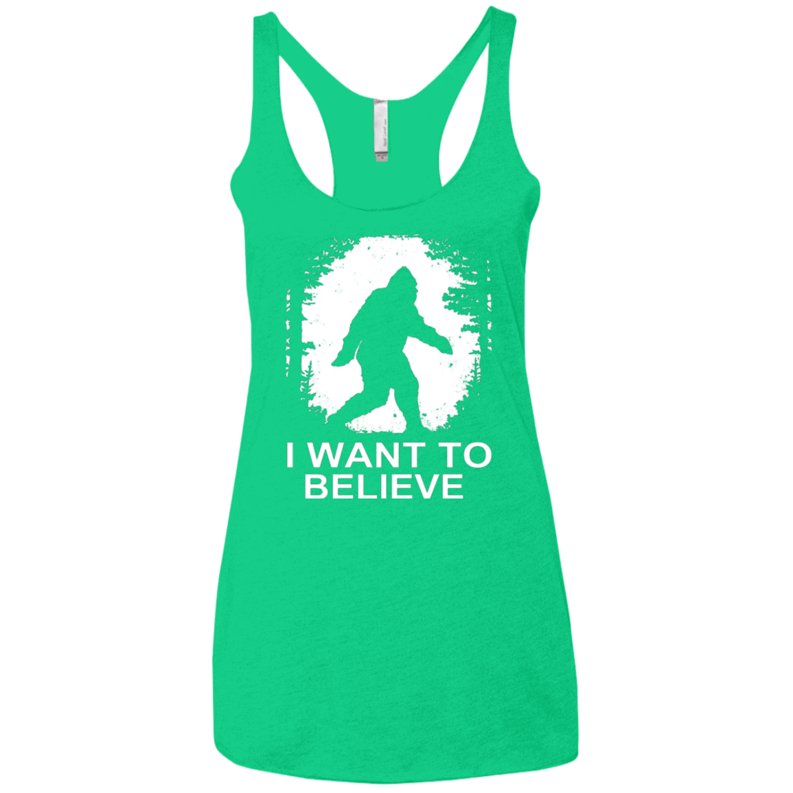 T-Shirts Envy / X-Small Believe Women's Triblend Racerback Tank