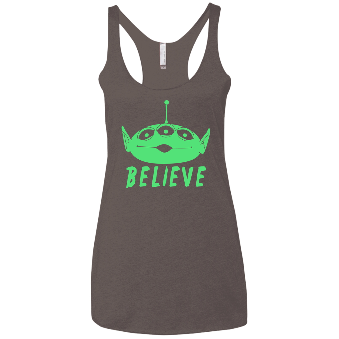 T-Shirts Macchiato / X-Small Believe Women's Triblend Racerback Tank
