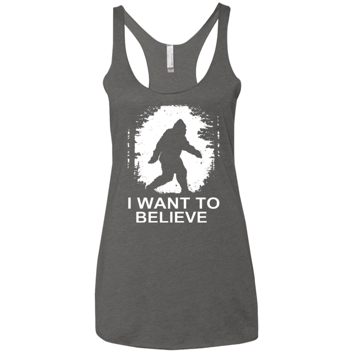 T-Shirts Premium Heather / X-Small Believe Women's Triblend Racerback Tank