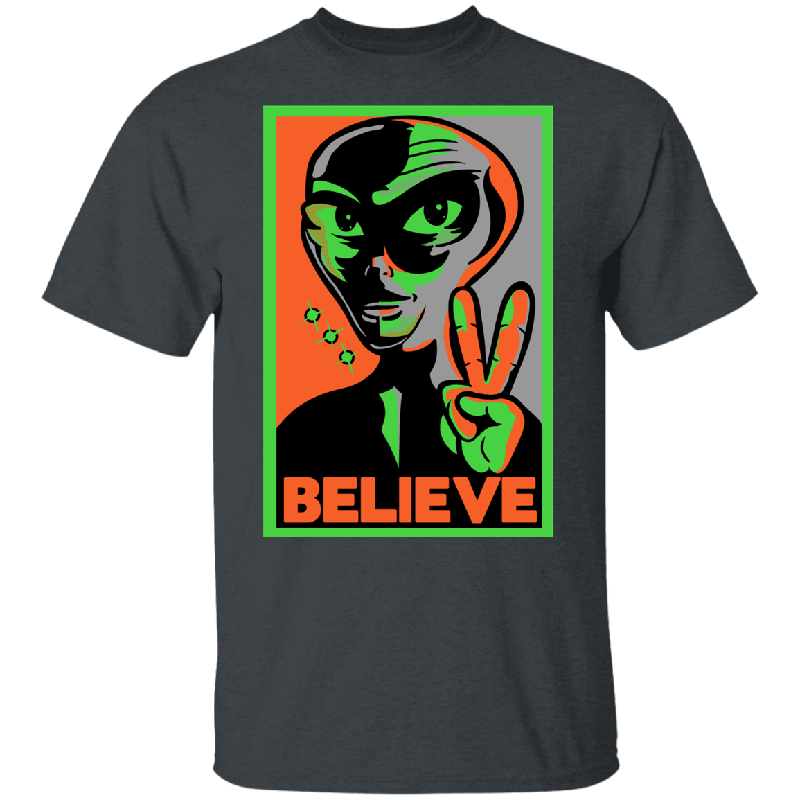 T-Shirts Dark Heather / YXS Believe Youth T-Shirt