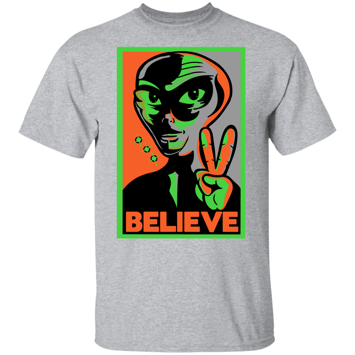 T-Shirts Sport Grey / YXS Believe Youth T-Shirt