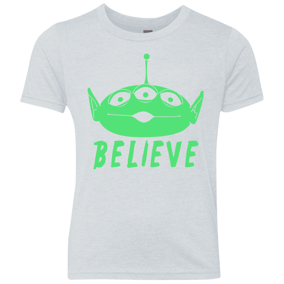 T-Shirts Heather White / YXS Believe Youth Triblend T-Shirt