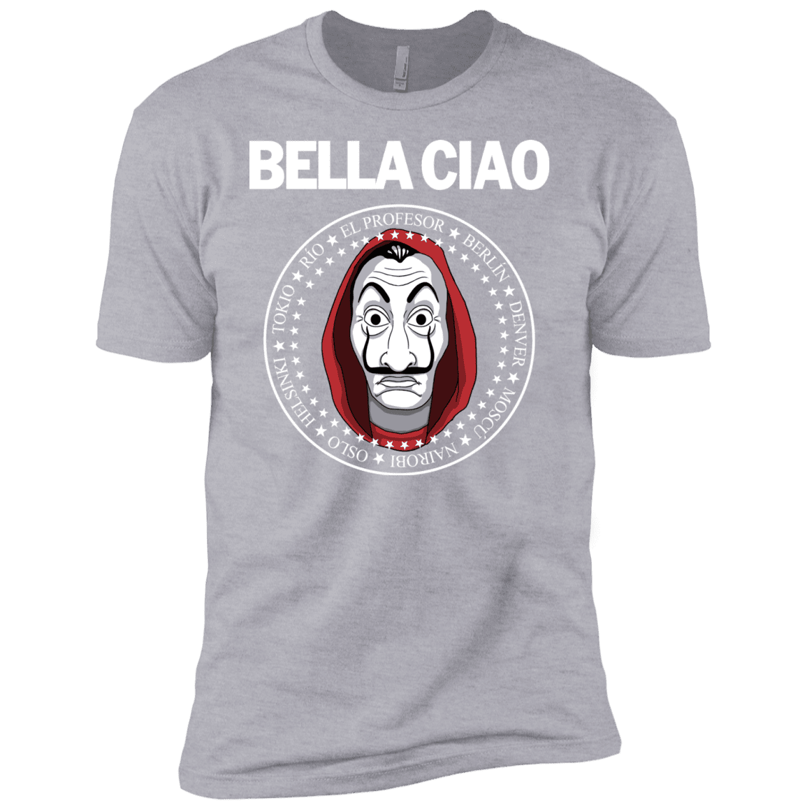 T-Shirts Heather Grey / YXS Bella Ciao Boys Premium T-Shirt