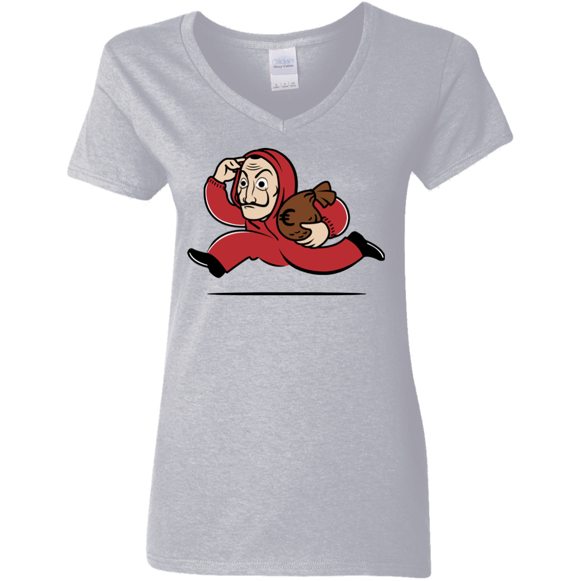 T-Shirts Sport Grey / S Bella Ciao City Women's V-Neck T-Shirt