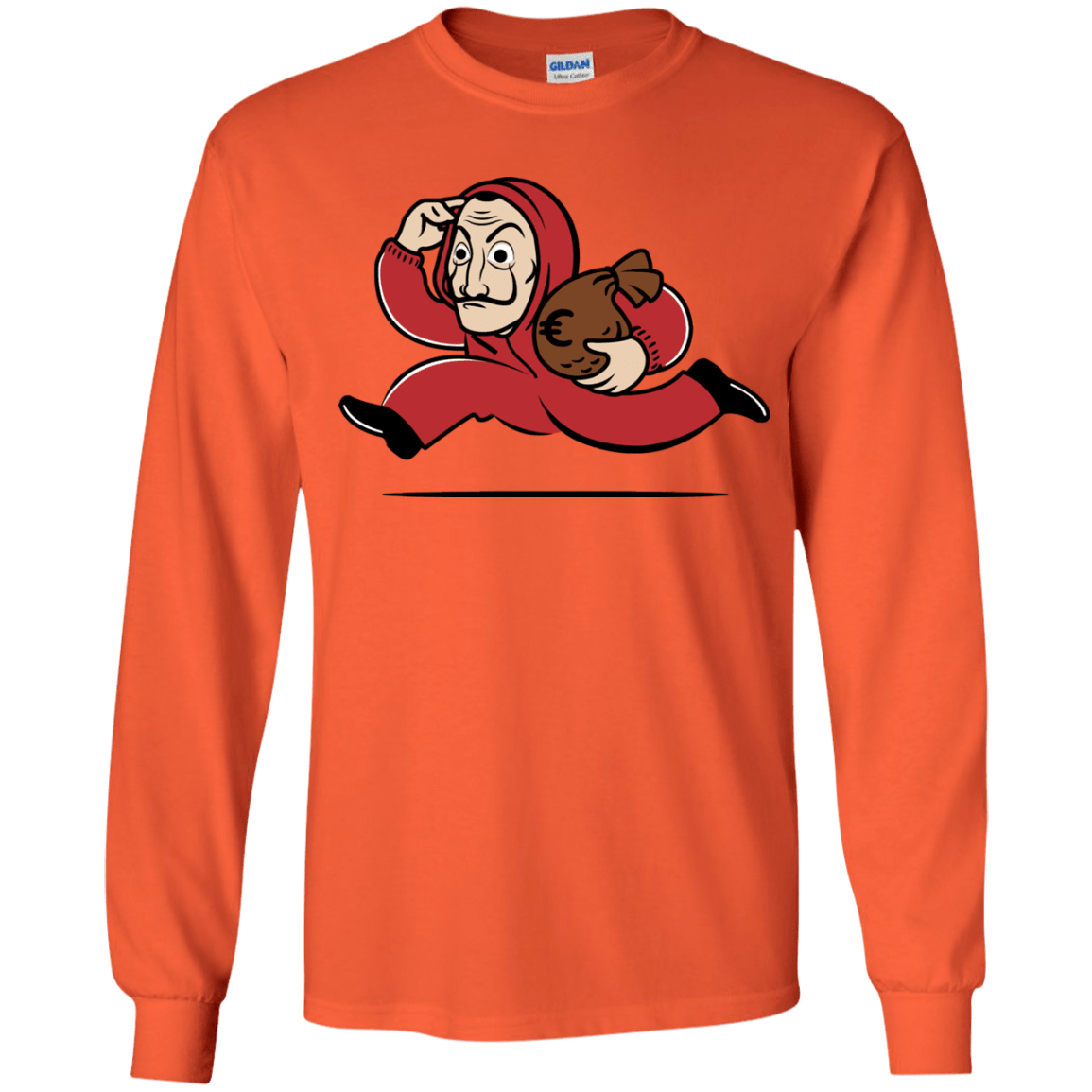 T-Shirts Orange / YS Bella Ciao City Youth Long Sleeve T-Shirt