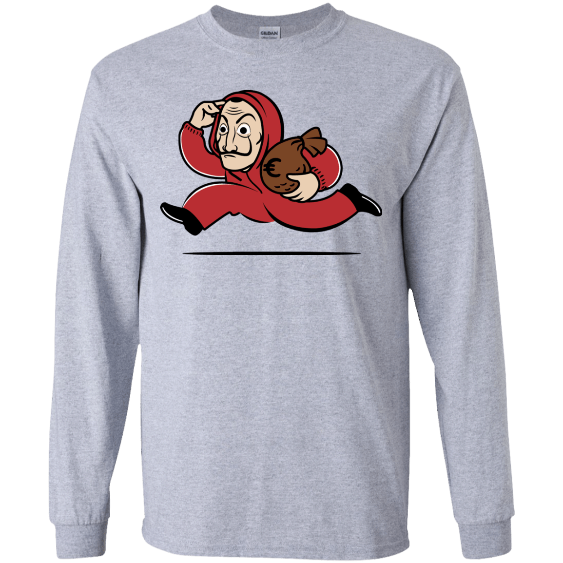 T-Shirts Sport Grey / YS Bella Ciao City Youth Long Sleeve T-Shirt