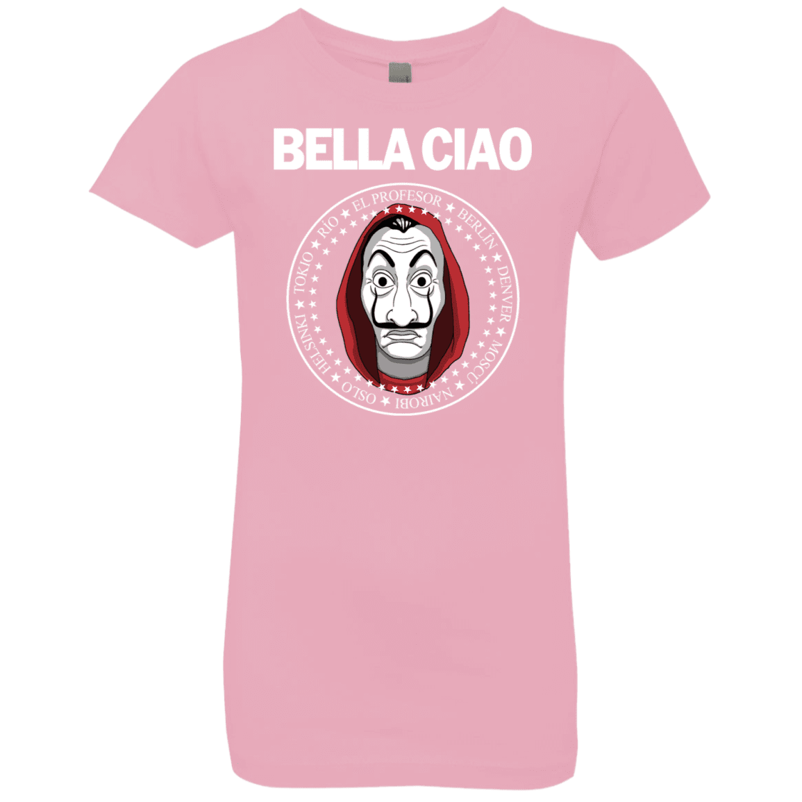 T-Shirts Light Pink / YXS Bella Ciao Girls Premium T-Shirt