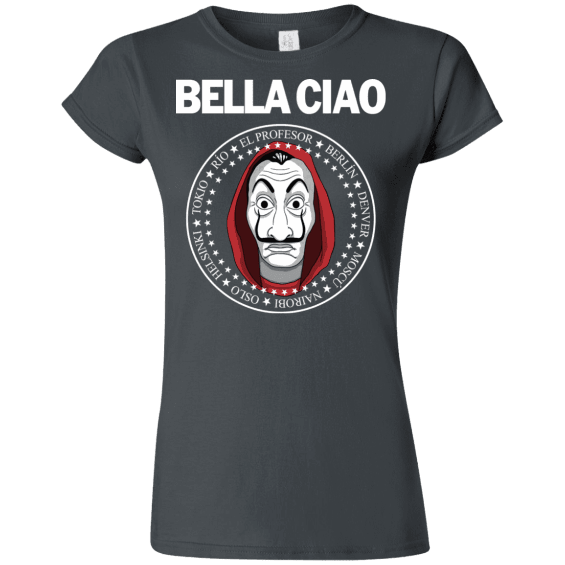 T-Shirts Charcoal / S Bella Ciao Junior Slimmer-Fit T-Shirt