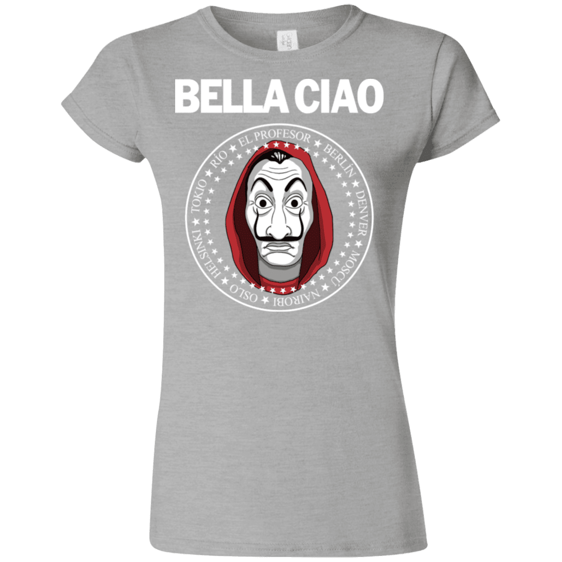 T-Shirts Sport Grey / S Bella Ciao Junior Slimmer-Fit T-Shirt