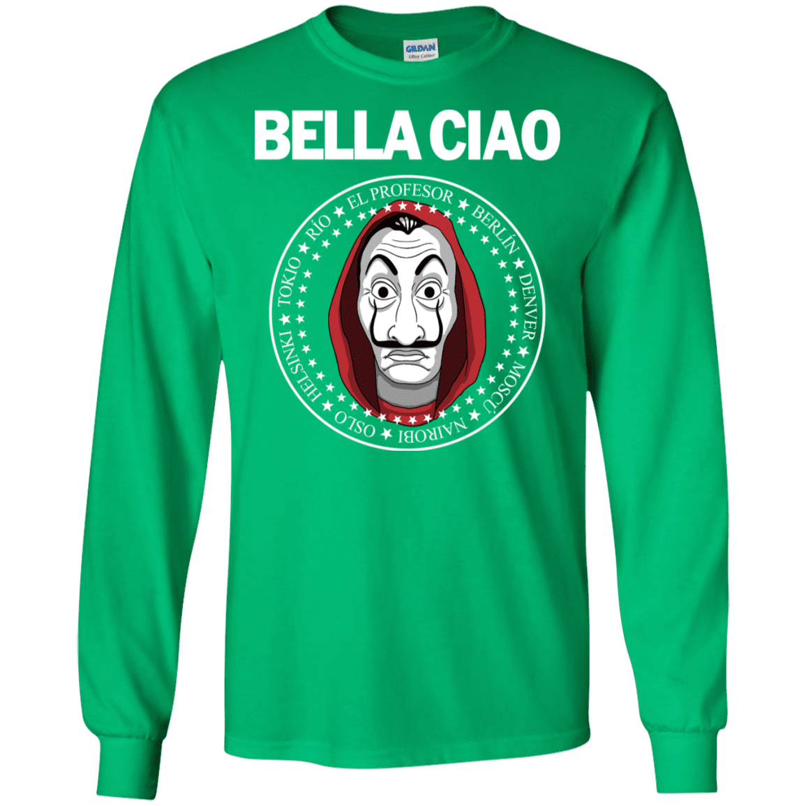 T-Shirts Irish Green / S Bella Ciao Men's Long Sleeve T-Shirt