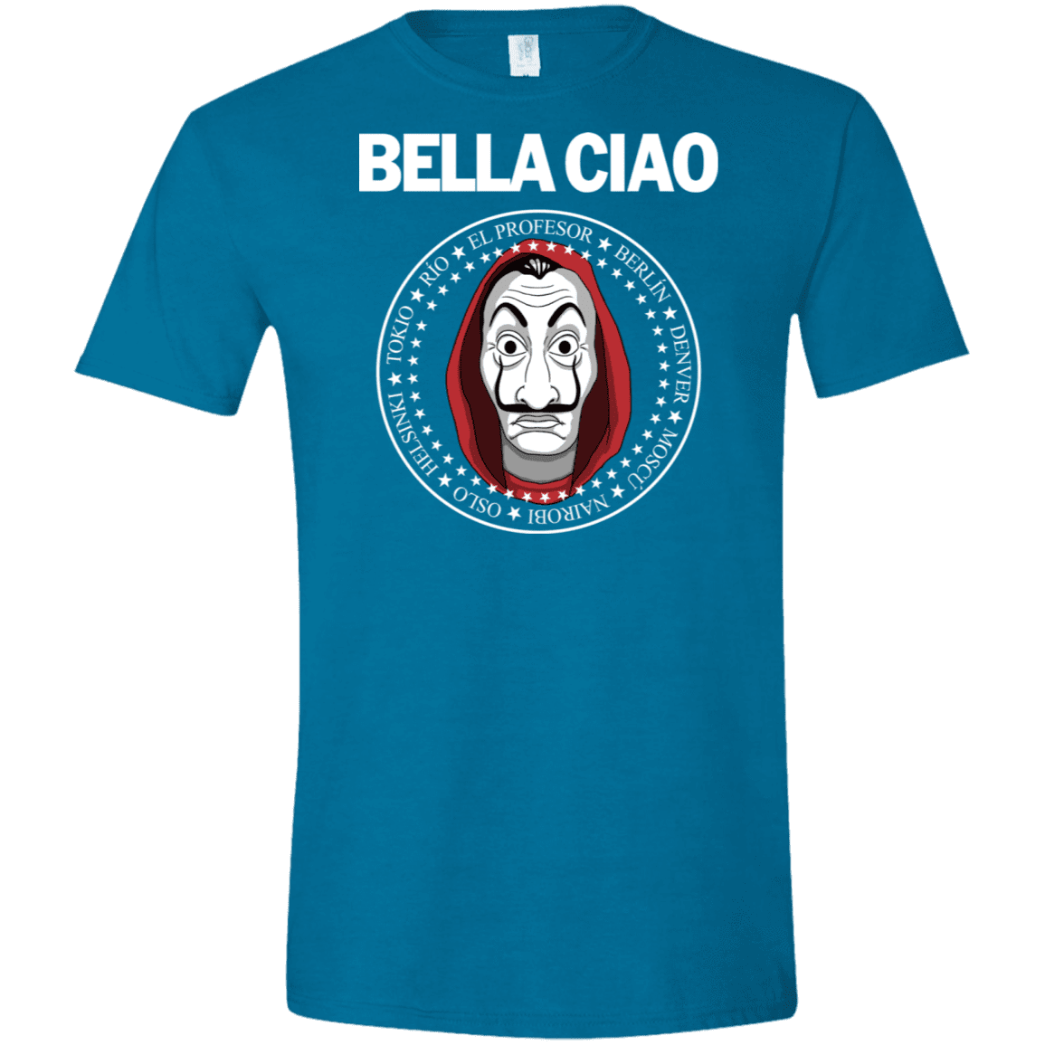 T-Shirts Antique Sapphire / S Bella Ciao Men's Semi-Fitted Softstyle