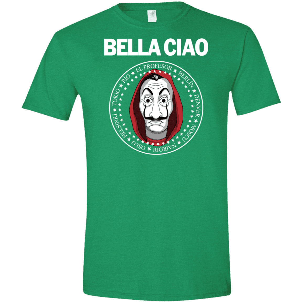 T-Shirts Heather Irish Green / S Bella Ciao Men's Semi-Fitted Softstyle