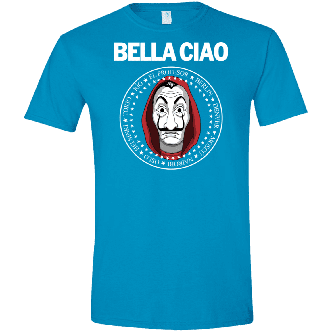 T-Shirts Sapphire / S Bella Ciao Men's Semi-Fitted Softstyle