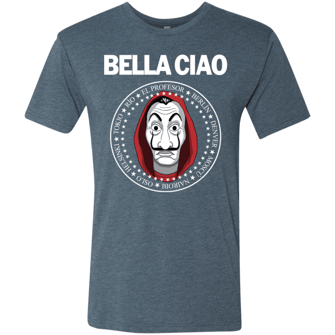 T-Shirts Indigo / S Bella Ciao Men's Triblend T-Shirt