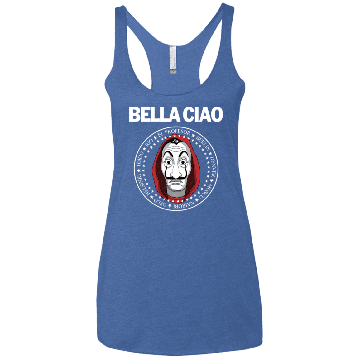 T-Shirts Vintage Royal / X-Small Bella Ciao Women's Triblend Racerback Tank