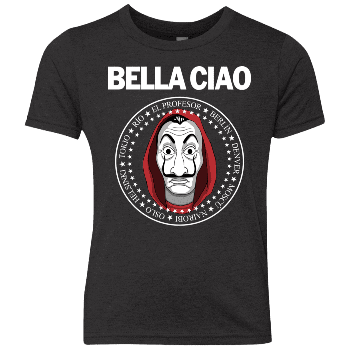 T-Shirts Vintage Black / YXS Bella Ciao Youth Triblend T-Shirt