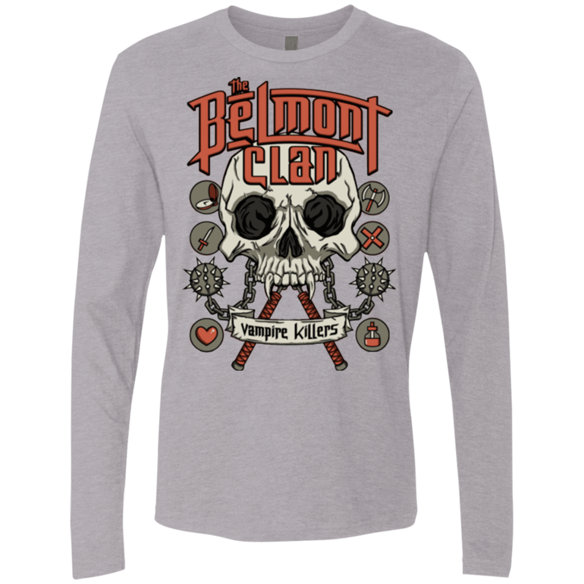 T-Shirts Heather Grey / Small Belmont Clan Men's Premium Long Sleeve