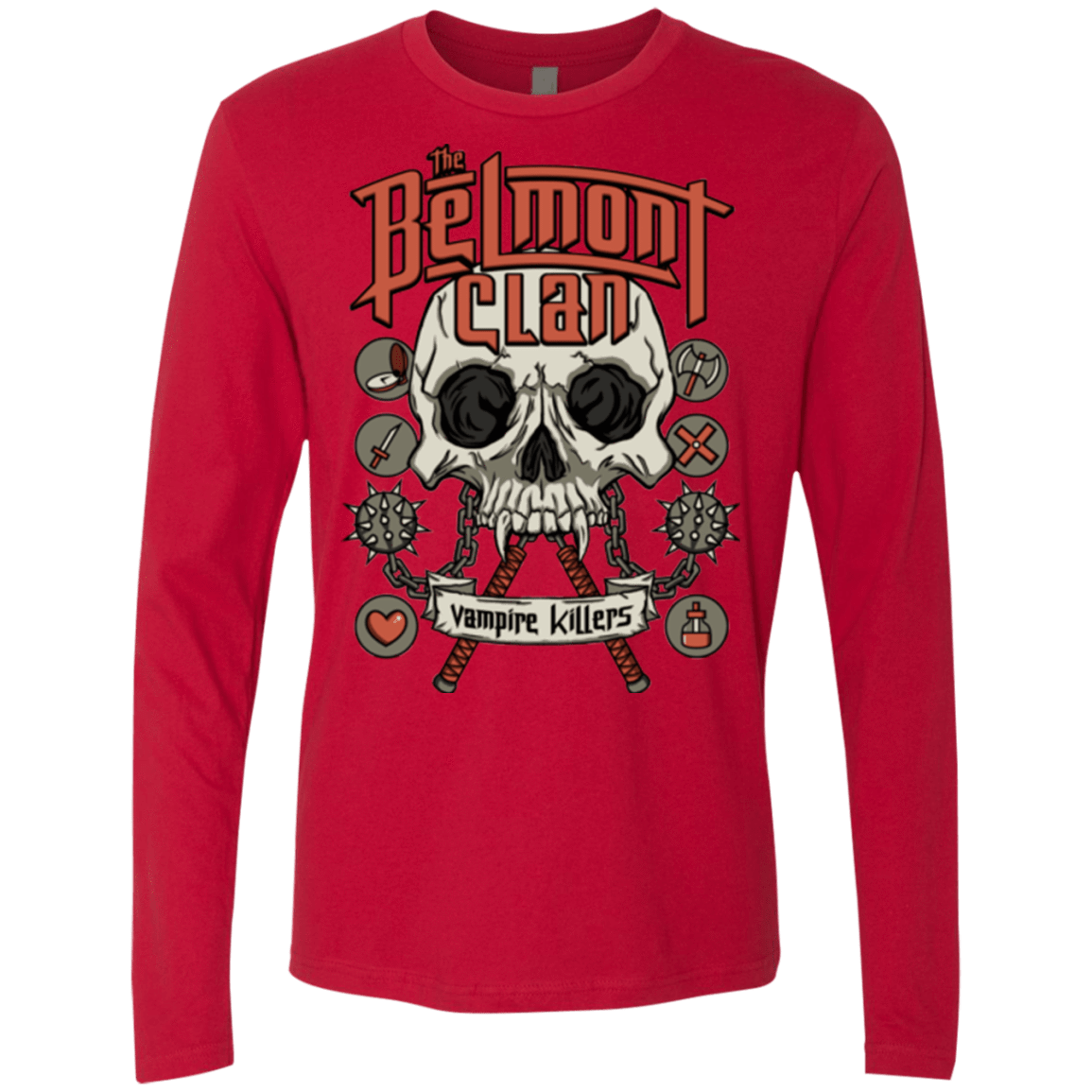 T-Shirts Red / Small Belmont Clan Men's Premium Long Sleeve