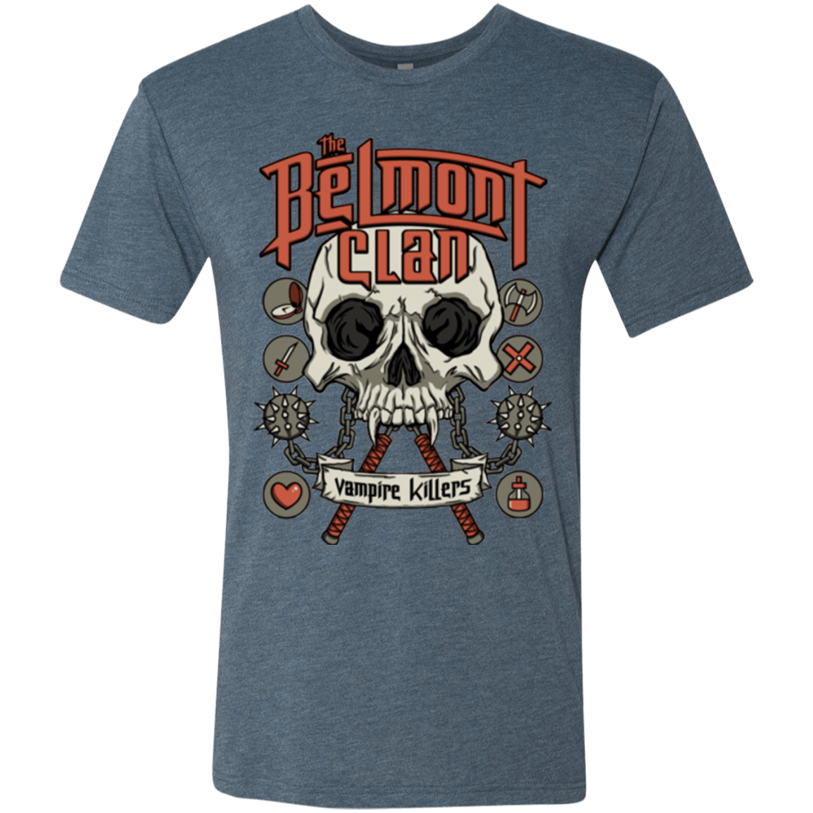 T-Shirts Indigo / Small Belmont Clan Men's Triblend T-Shirt