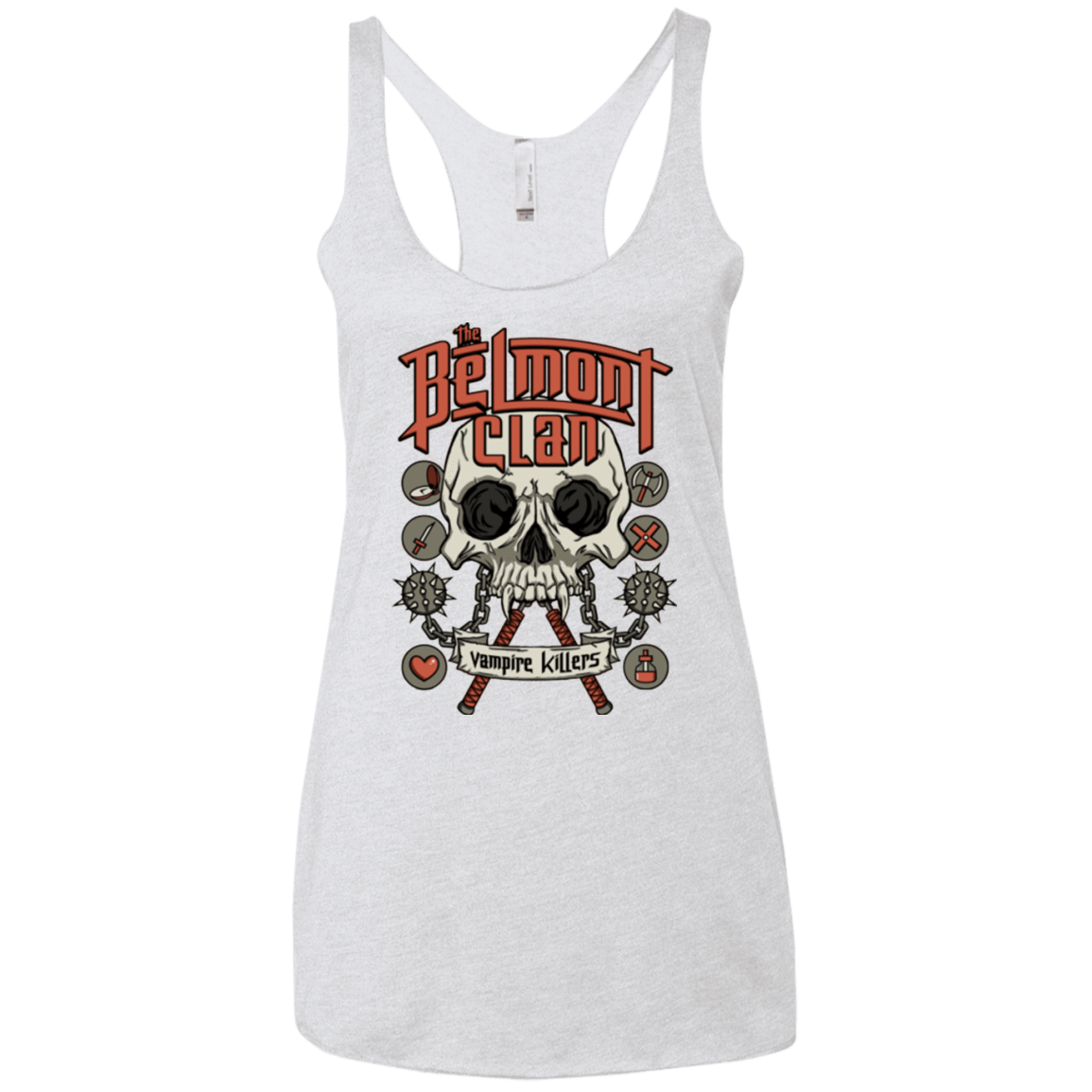 T-Shirts Heather White / X-Small Belmont Clan Women's Triblend Racerback Tank