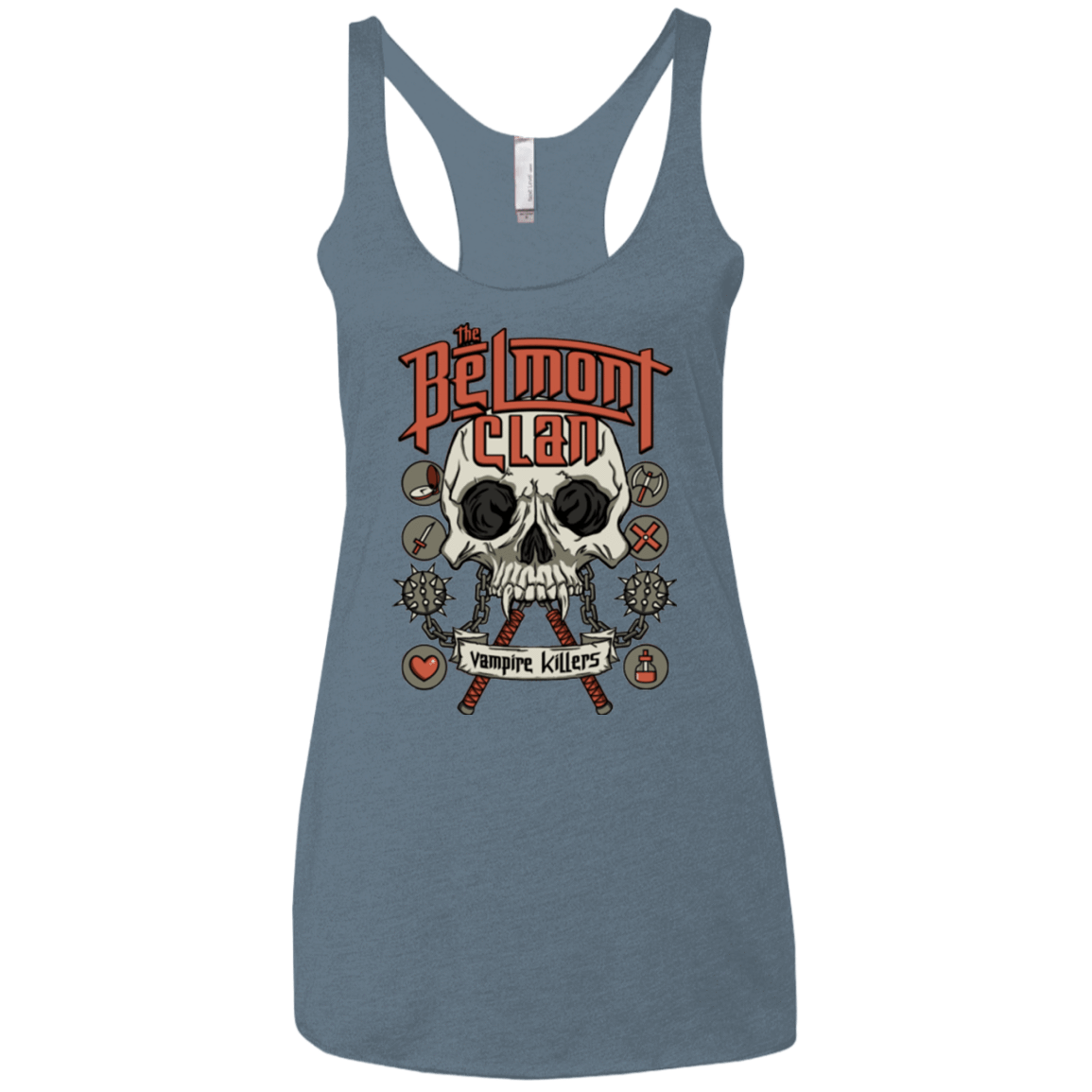 T-Shirts Indigo / X-Small Belmont Clan Women's Triblend Racerback Tank