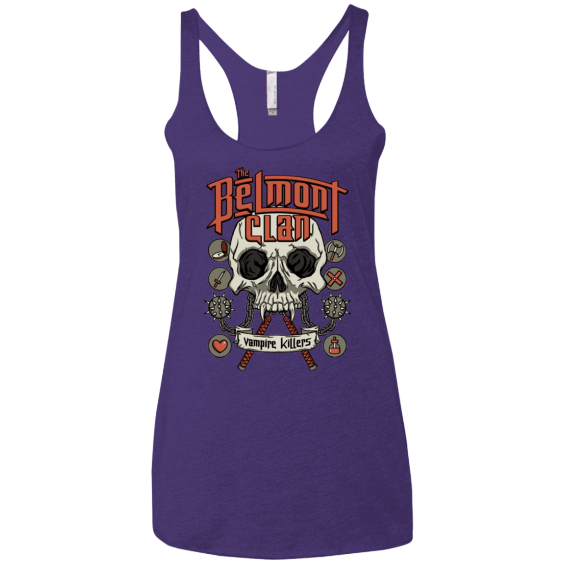 T-Shirts Purple / X-Small Belmont Clan Women's Triblend Racerback Tank