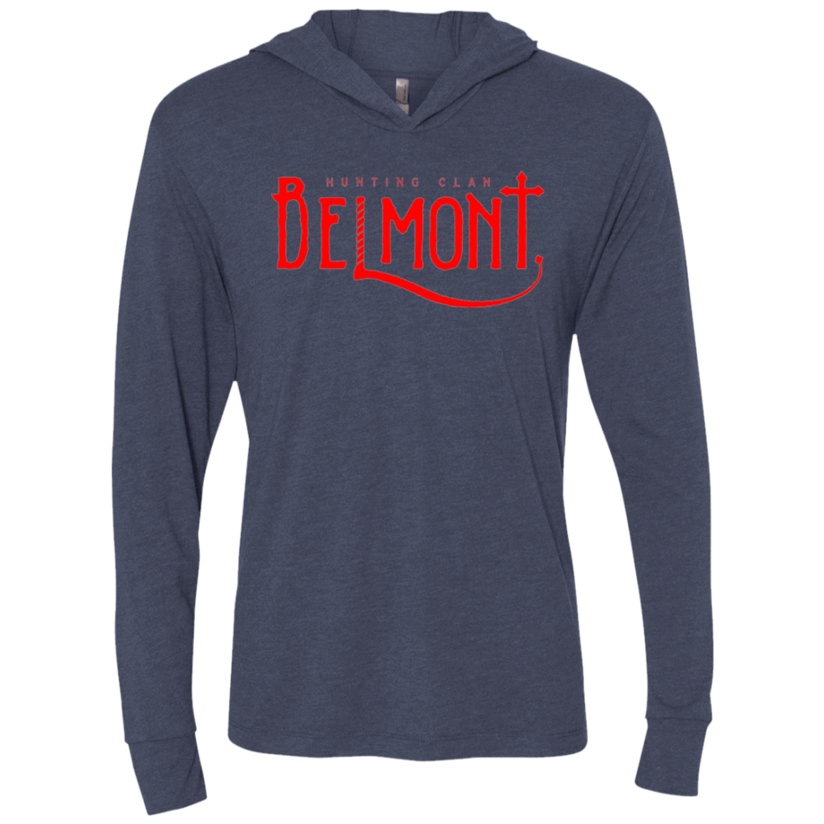 T-Shirts Vintage Navy / X-Small Belmont Triblend Long Sleeve Hoodie Tee