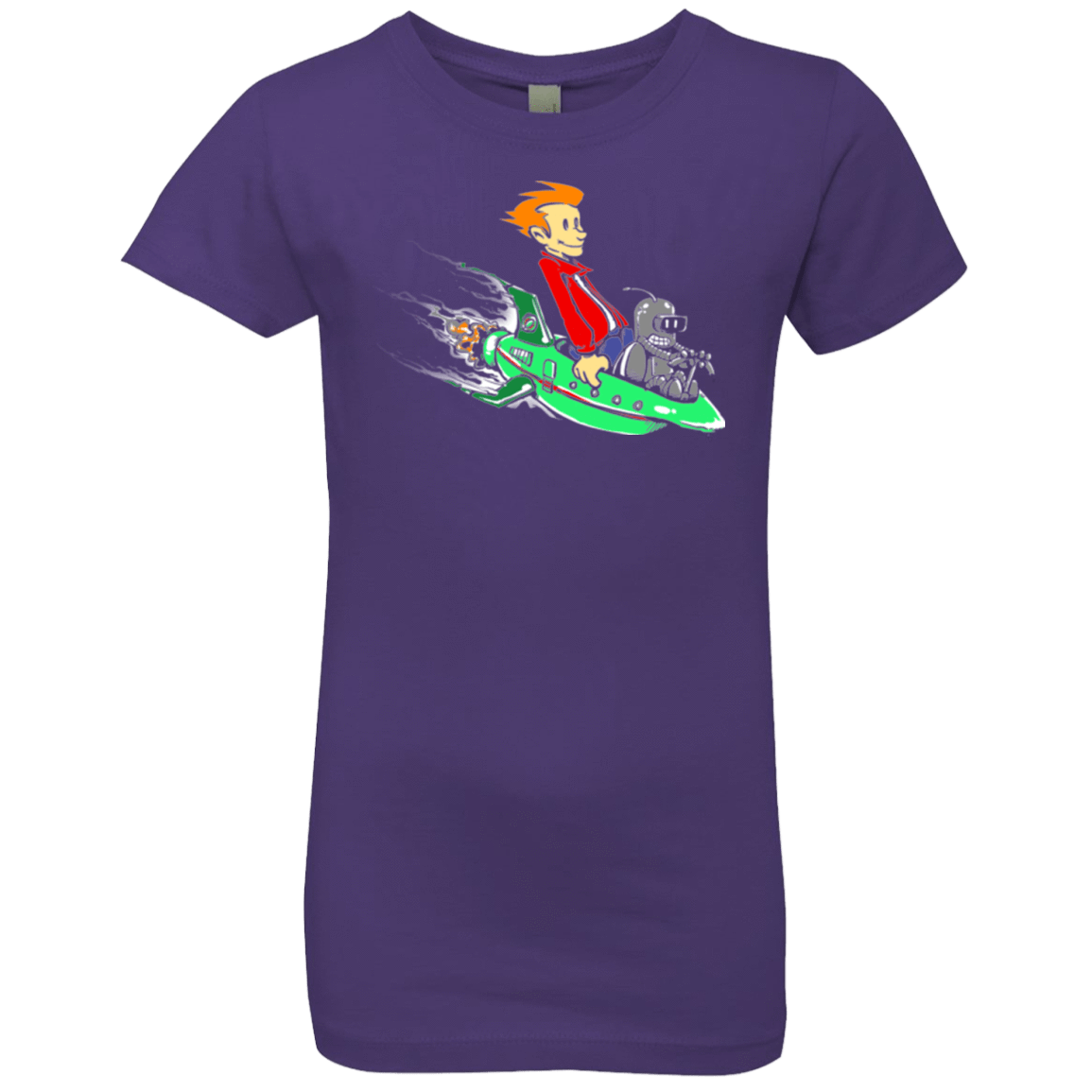 T-Shirts Purple Rush / YXS Bender and Fry Girls Premium T-Shirt