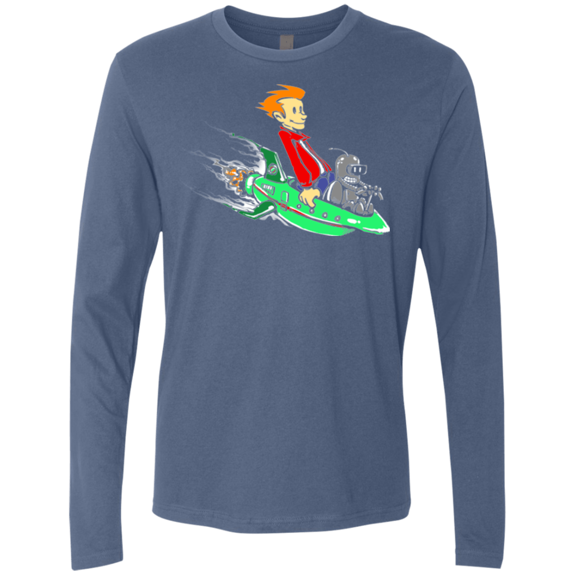 T-Shirts Indigo / Small Bender and Fry Men's Premium Long Sleeve