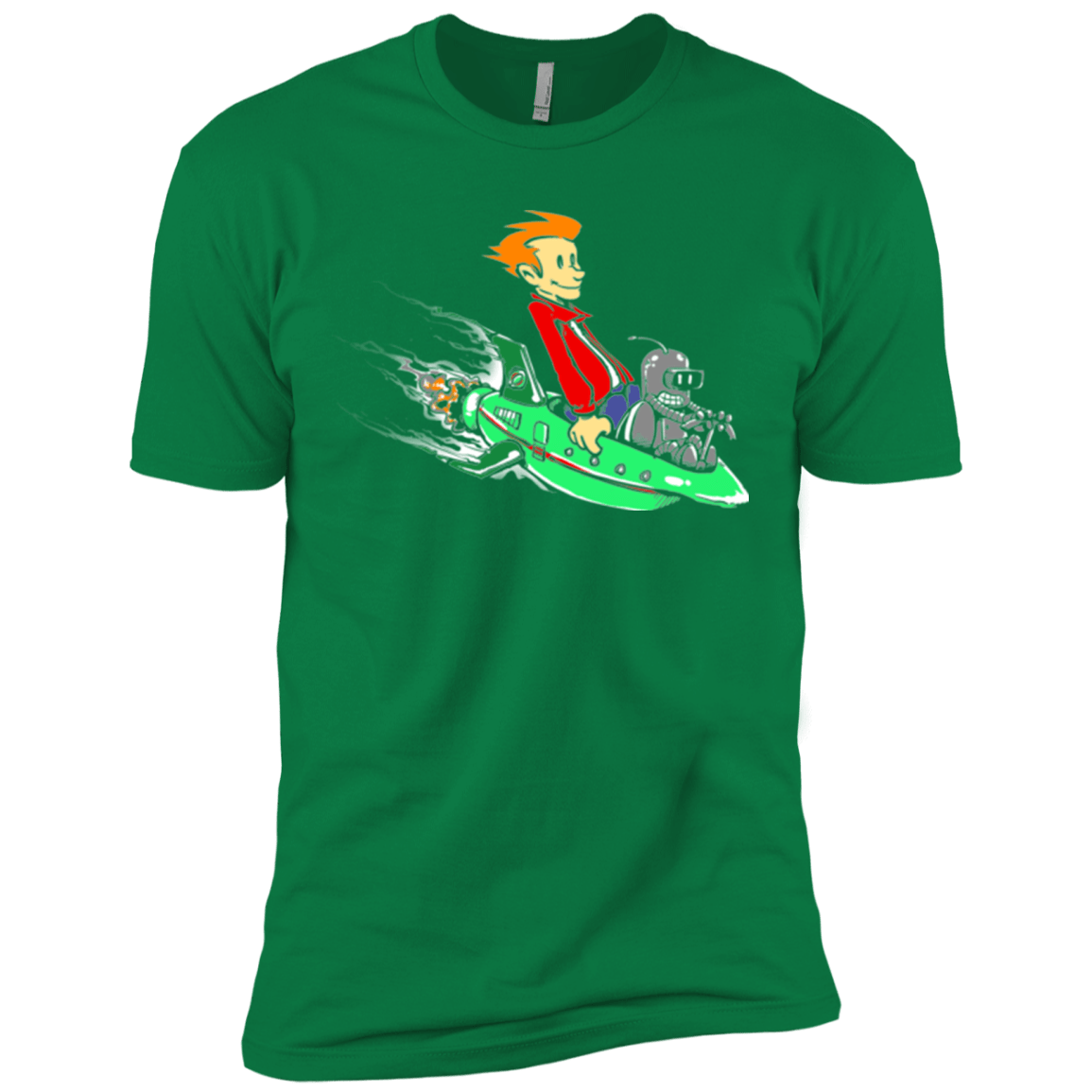 T-Shirts Kelly Green / X-Small Bender and Fry Men's Premium T-Shirt