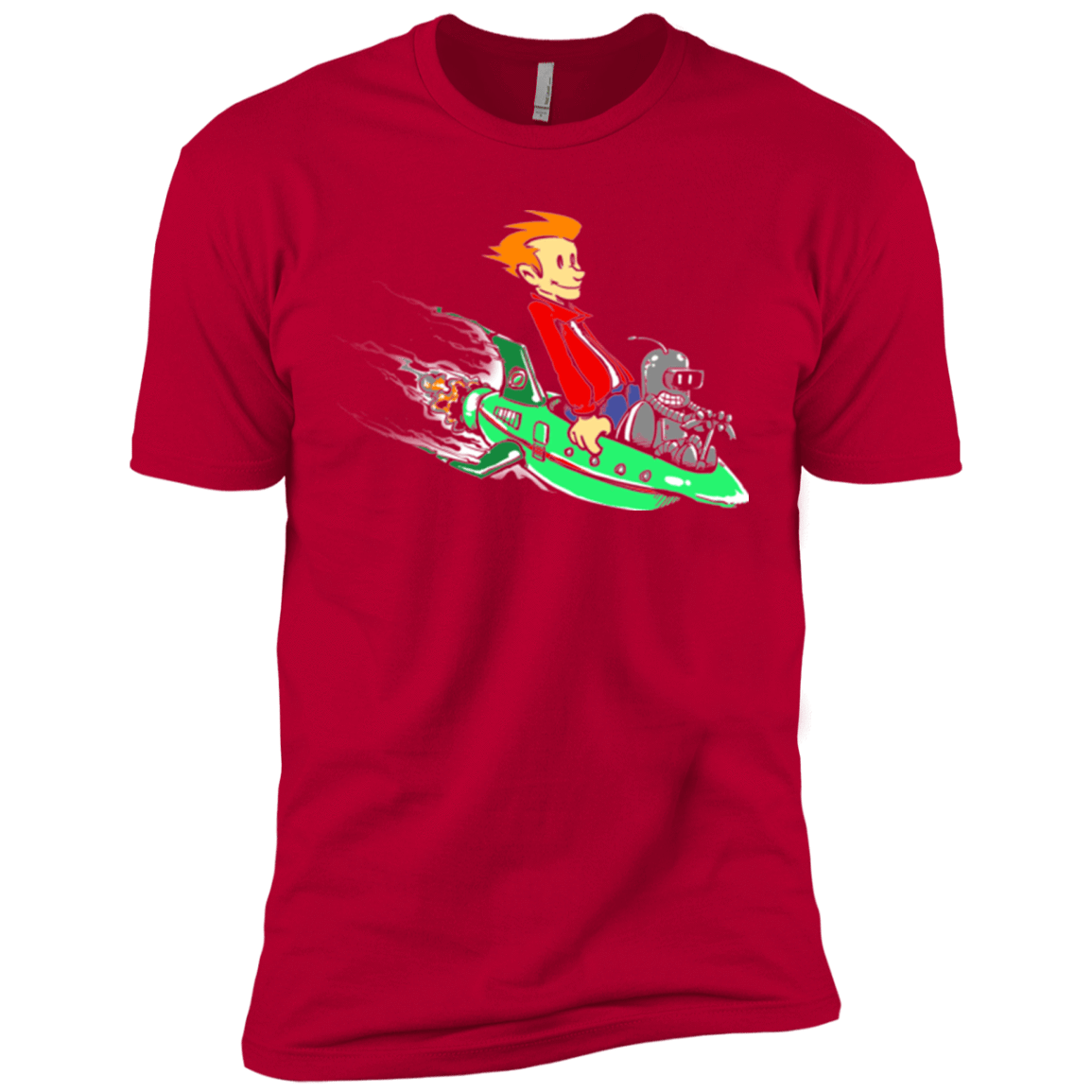 T-Shirts Red / X-Small Bender and Fry Men's Premium T-Shirt