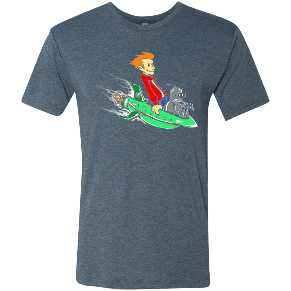 T-Shirts Indigo / Small Bender and Fry Men's Triblend T-Shirt