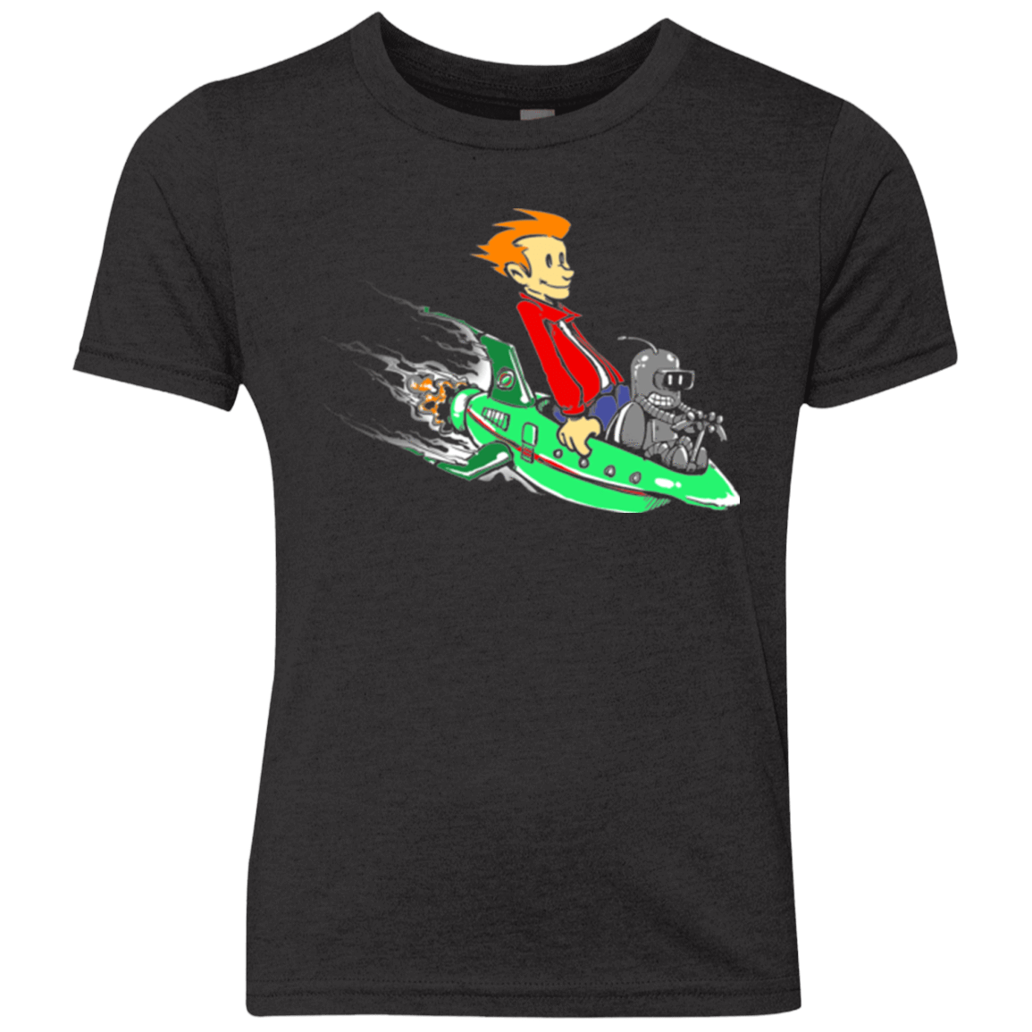 T-Shirts Vintage Black / YXS Bender and Fry Youth Triblend T-Shirt