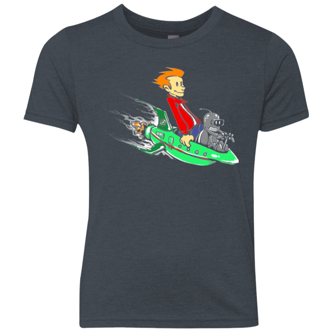 T-Shirts Vintage Navy / YXS Bender and Fry Youth Triblend T-Shirt