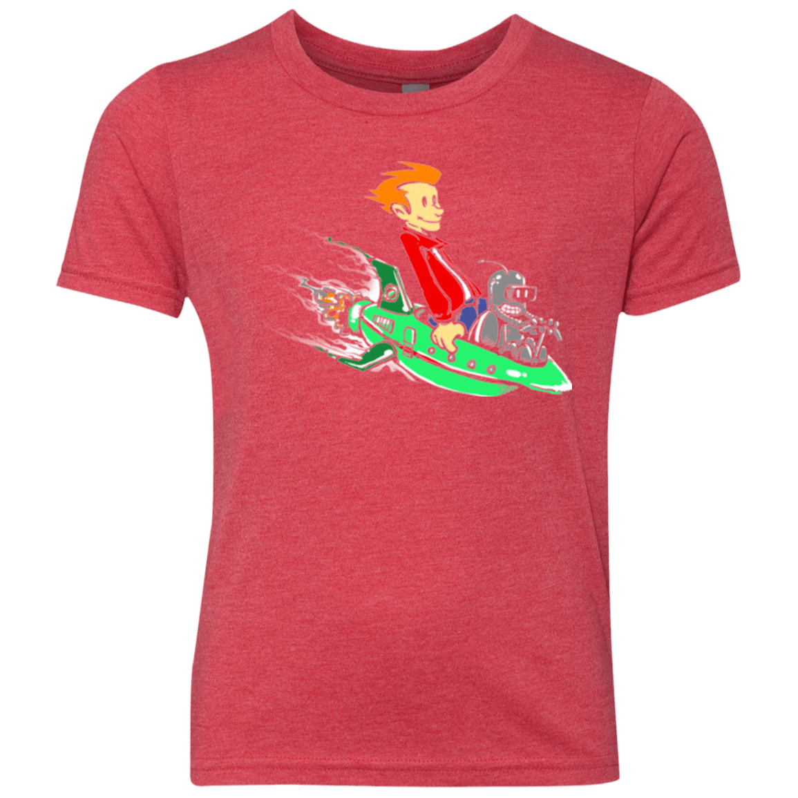 T-Shirts Vintage Red / YXS Bender and Fry Youth Triblend T-Shirt