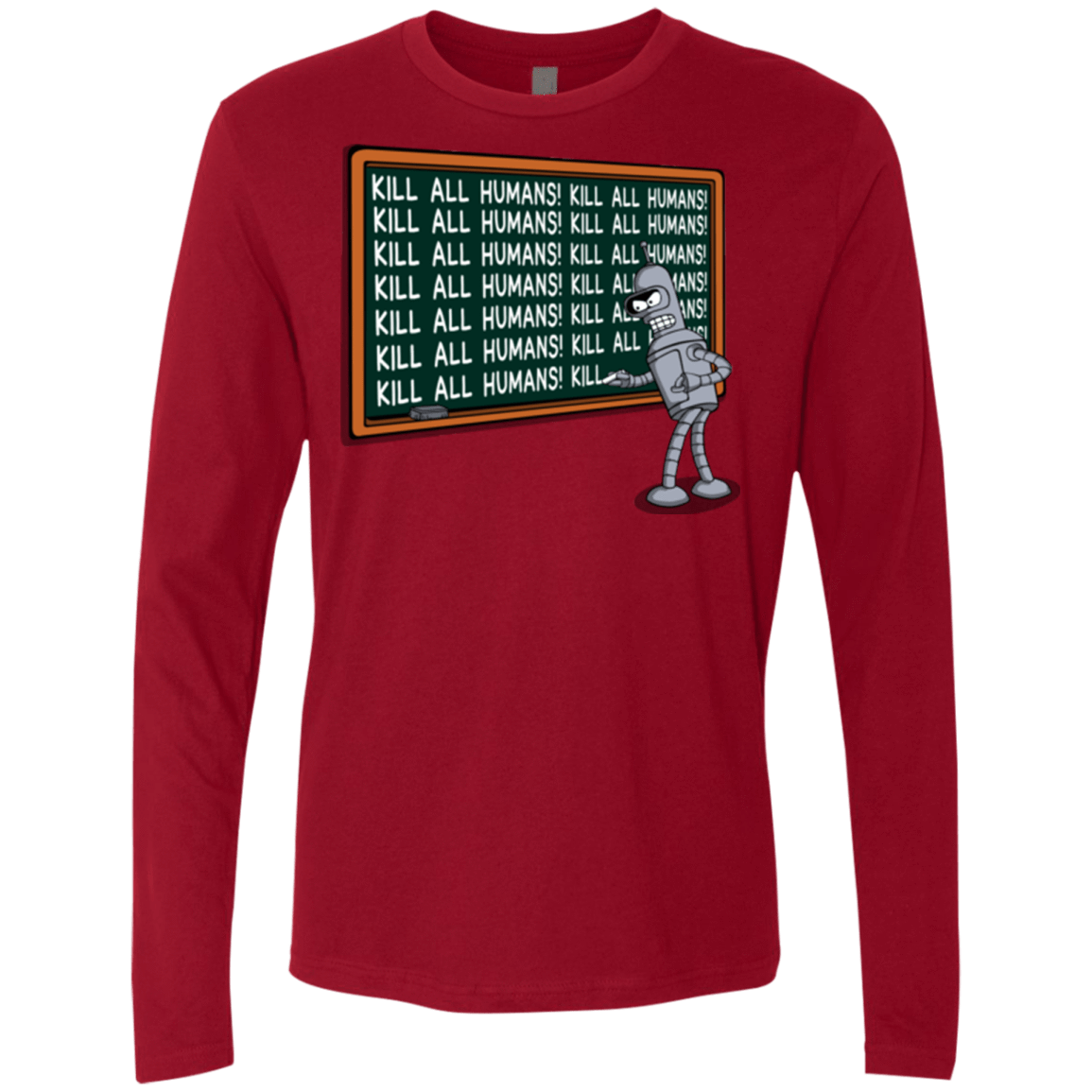 T-Shirts Cardinal / Small Bender Detention Men's Premium Long Sleeve