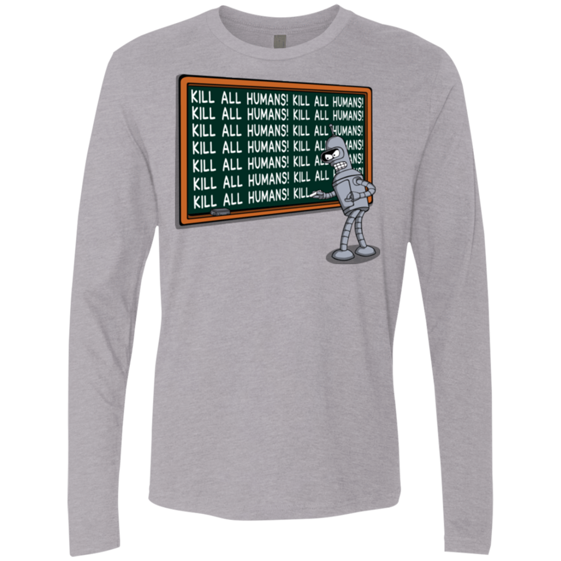 T-Shirts Heather Grey / Small Bender Detention Men's Premium Long Sleeve
