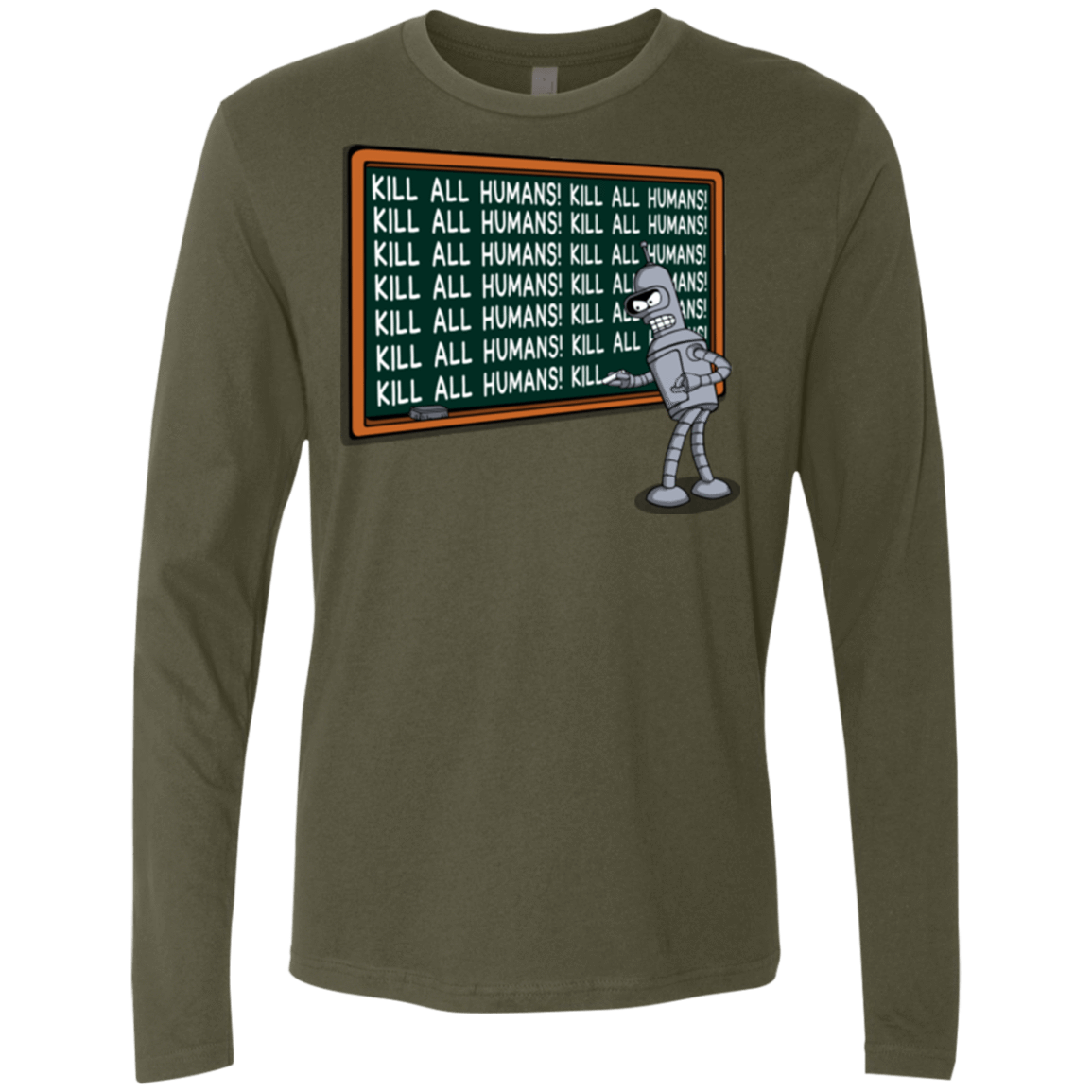 T-Shirts Military Green / Small Bender Detention Men's Premium Long Sleeve