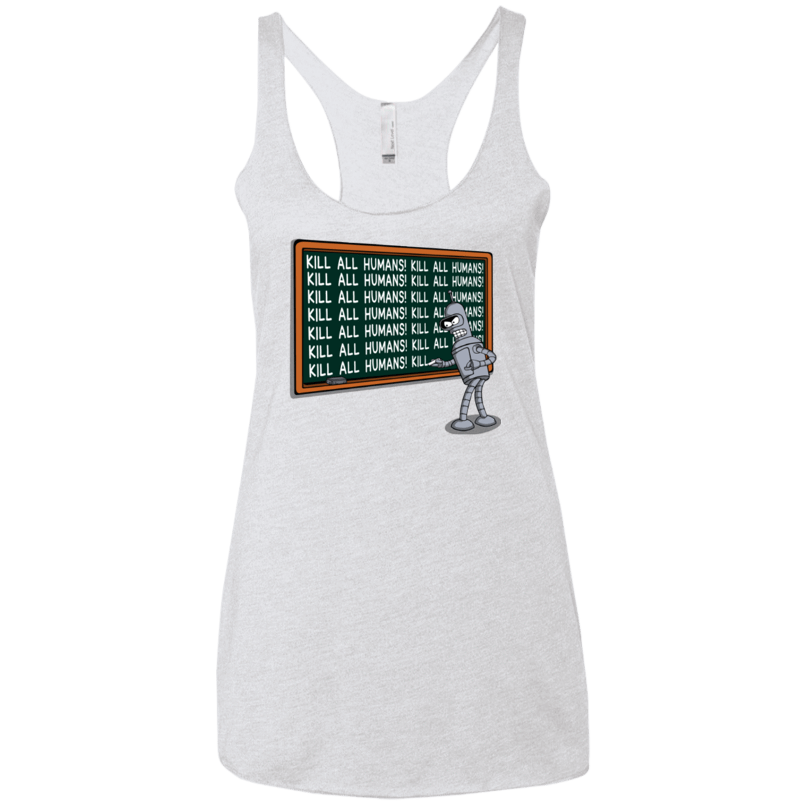 T-Shirts Heather White / X-Small Bender Detention Women's Triblend Racerback Tank