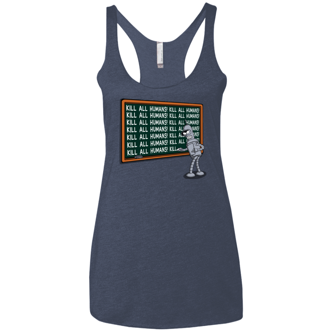 T-Shirts Vintage Navy / X-Small Bender Detention Women's Triblend Racerback Tank