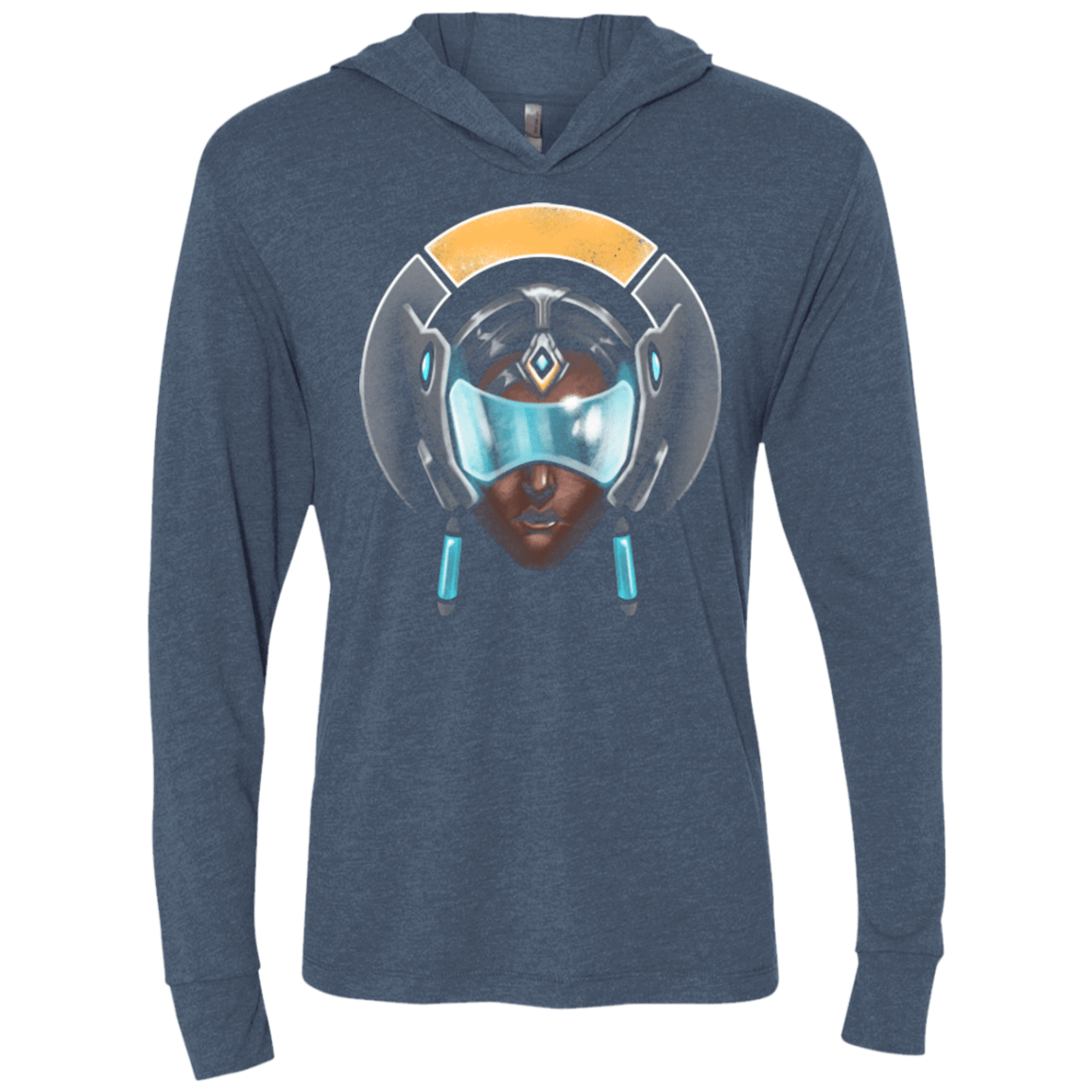 T-Shirts Indigo / X-Small Bender of Reality Triblend Long Sleeve Hoodie Tee