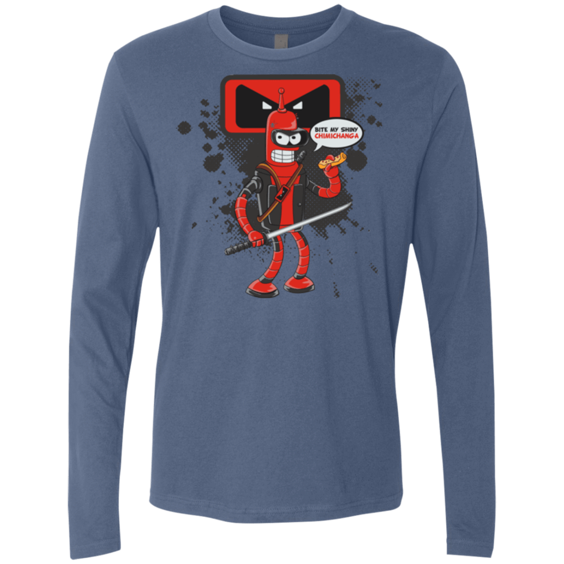 T-Shirts Indigo / Small Bending The Fourth Wall Men's Premium Long Sleeve