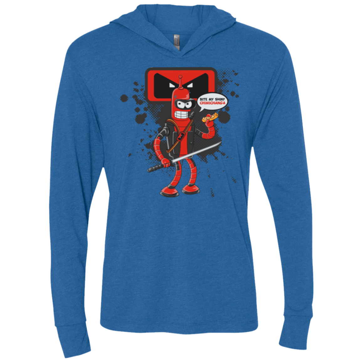 T-Shirts Vintage Royal / X-Small Bending The Fourth Wall Triblend Long Sleeve Hoodie Tee