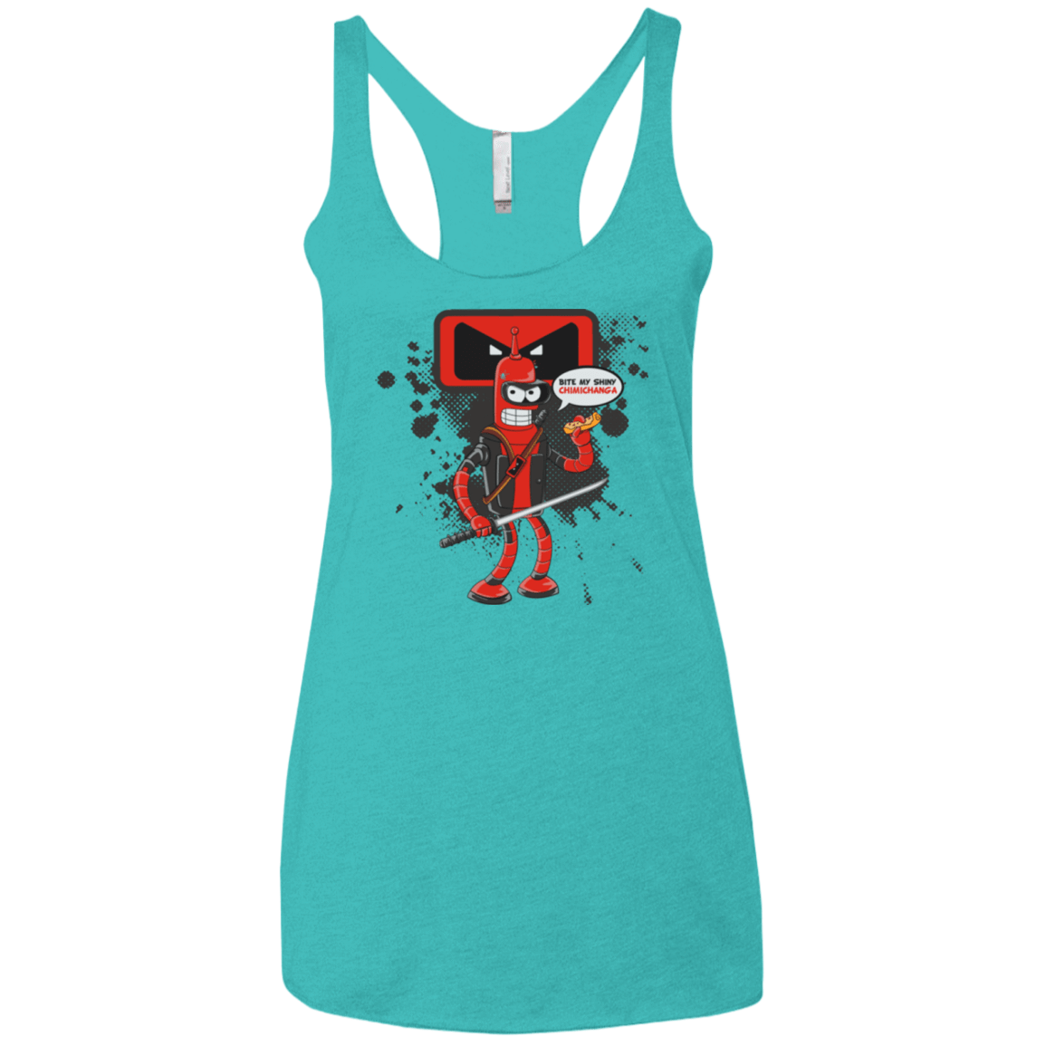 T-Shirts Tahiti Blue / X-Small Bending The Fourth Wall Women's Triblend Racerback Tank