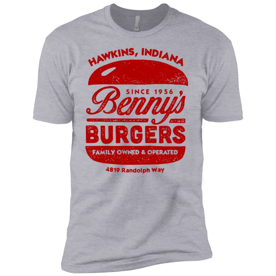 T-Shirts Heather Grey / YXS Benny's Burgers Boys Premium T-Shirt