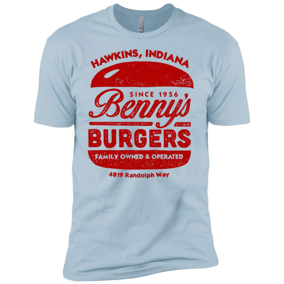 T-Shirts Light Blue / YXS Benny's Burgers Boys Premium T-Shirt