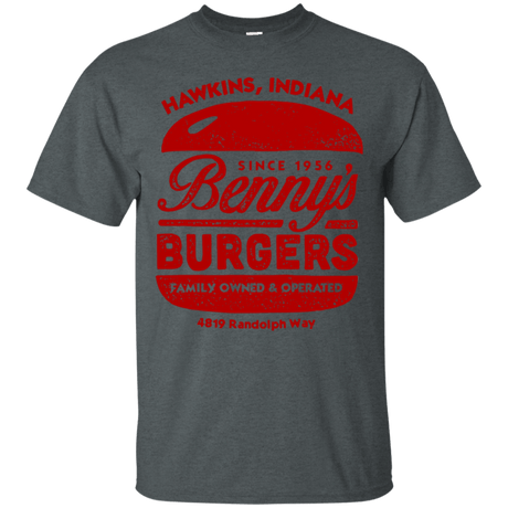 T-Shirts Dark Heather / Small Benny's Burgers T-Shirt