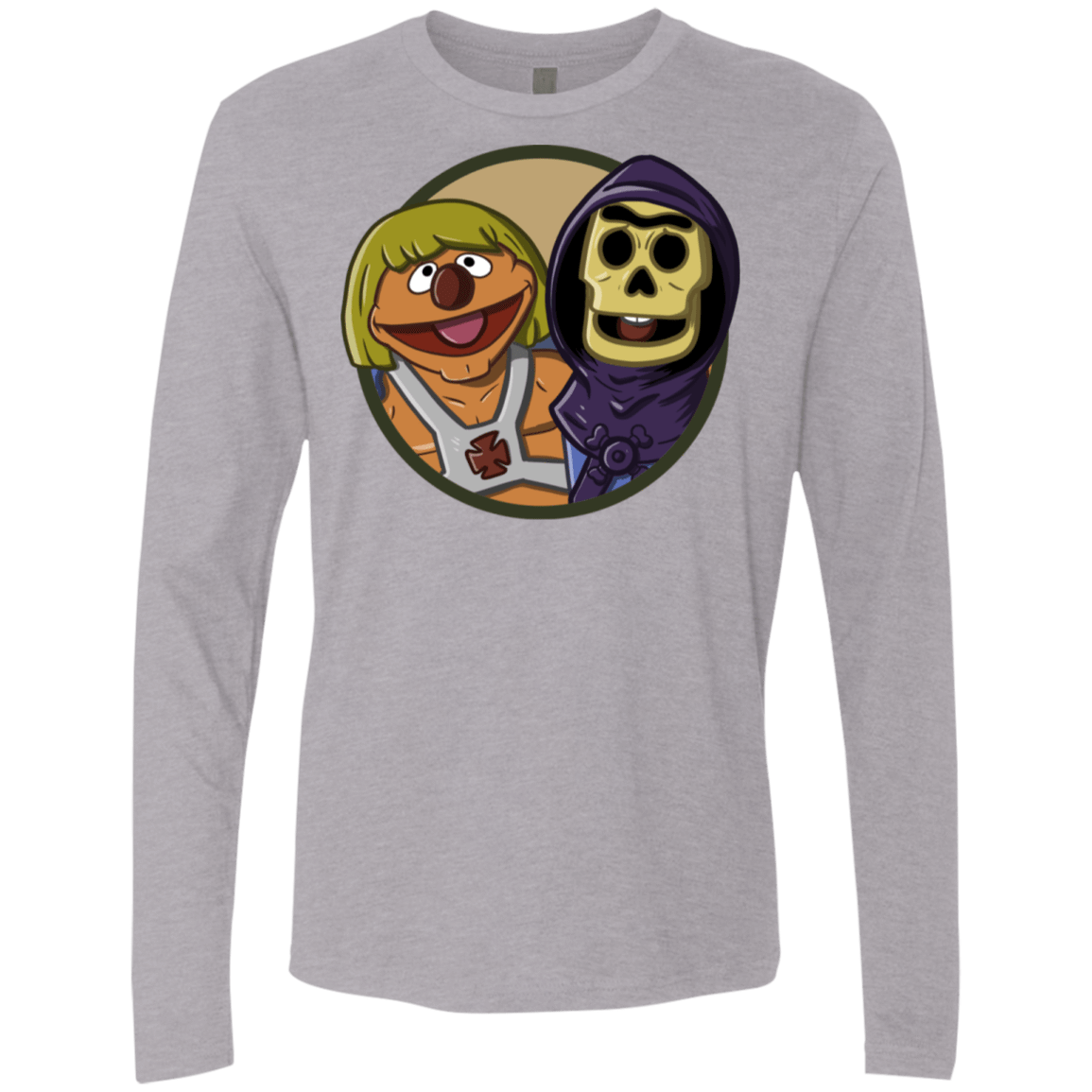 T-Shirts Heather Grey / S Bert and Ernie Men's Premium Long Sleeve