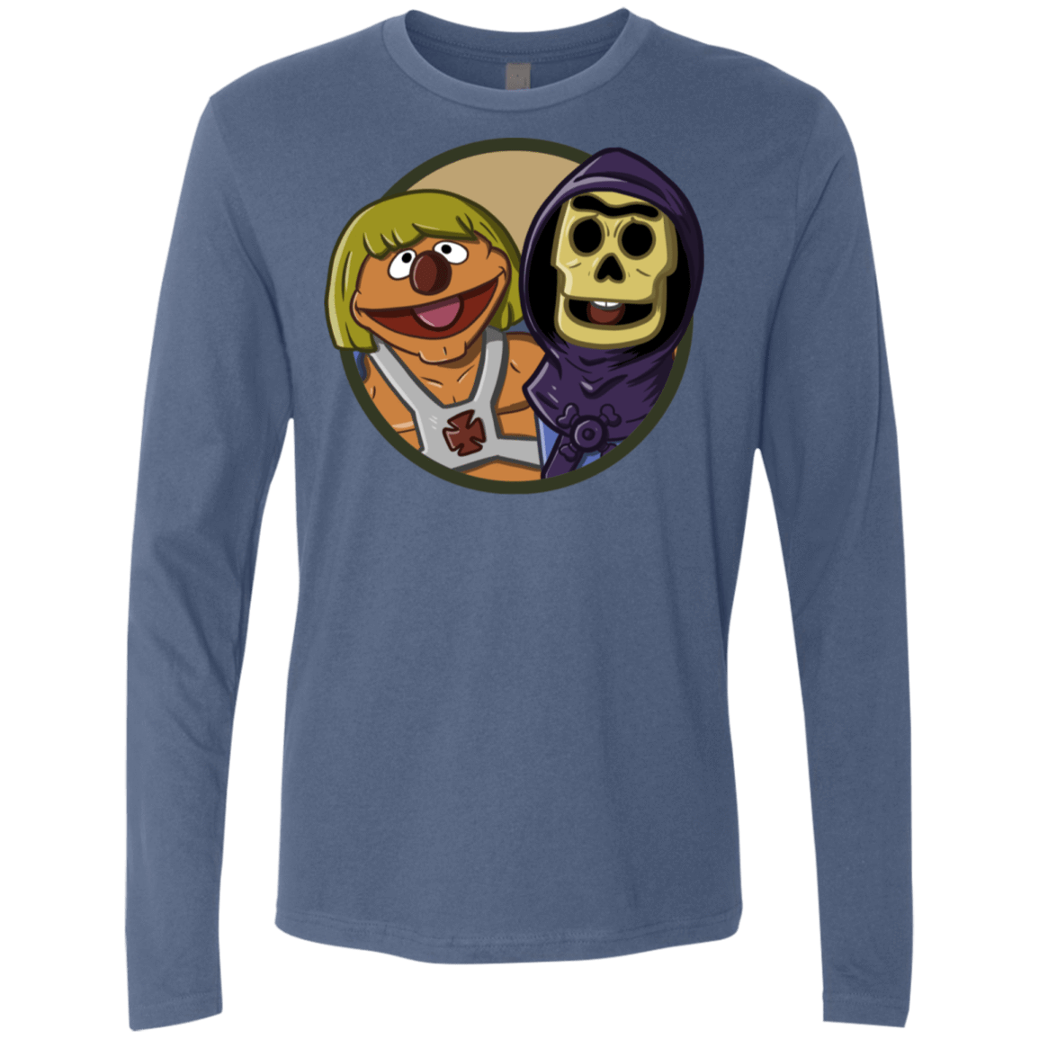 T-Shirts Indigo / S Bert and Ernie Men's Premium Long Sleeve