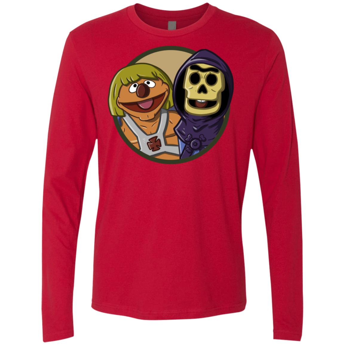 T-Shirts Red / S Bert and Ernie Men's Premium Long Sleeve